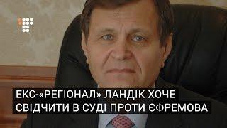 Екс-«регіонал» Ландік хоче свідчити в суді проти Єфремова