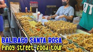 FILIPINO STREET FOOD TOUR | Afternoon Walk & Street Food in BALIBAGO SANTA ROSA | LAGUNA PHILIPPINES