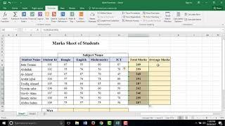 Advanced Excel 2016 Tutorial for Beginners: Auto Functions: Sum Average Max Min Count (Ms Excel)