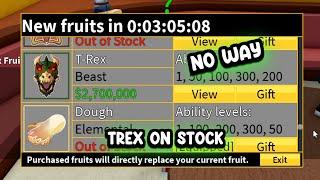 NO WAYYY!! WHEN TREX IS FINALLY ON NORMAL STOCK NOW.... Blox Fruits