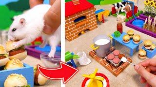 Never ever trust your HAMSTER with mini BURGER FACTORY