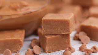 3-Ingredient Peanut Butter Fudge - Creamy & Firm!