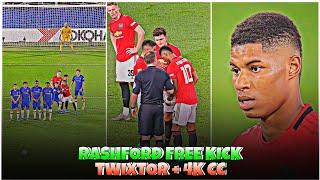 Rashford Free Kick vs Chelsea - Best 4k Clips + CC High Quality For Editing  #part2