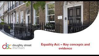 The Equality Act 2010: Evidence and key concepts/definitions