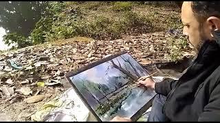 Painting in the Forest Jungle Fafri Forest, Siliguri