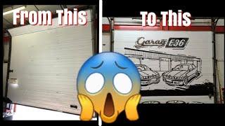 Shutter Door Graffiti Style Painting  | GaragE36 | BMW E36