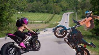 #stuntexshop #stuntex Sexy Girl Riding Fast-Bike Stant #NaturalJibonDhara #Bike_Stunt #Shorts