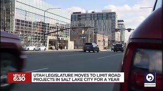 Utah Legislature moves to limit road projects in Salt Lake City for 1 year