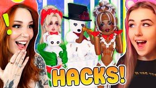 Testing TOP VIRAL CHRISTMAS TikTok Outfit Hacks In Dress To Impress with @callmehhaley on DTI!