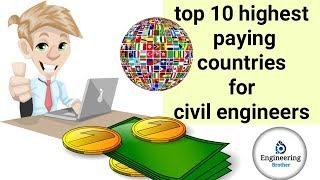 Top 10 highest paying countries for civil engineers !