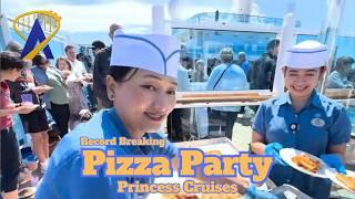 World Record Pizza Party on Princess Cruises