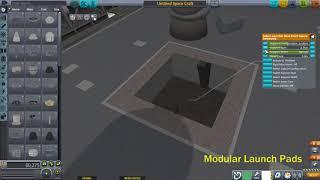 KSP Modular Launch Pads Dev Demo of New Switchable Saturn Pad Insert