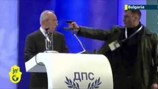 Botched Bulgarian assassination: man tries to shoot politician Ahmed Dogan during speech