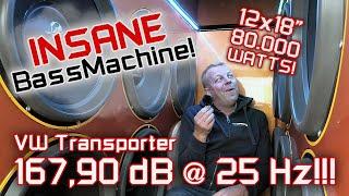 167,90 dB @ 25 Hz | Niko Junttila's Propper Droppers VW Transporter | INSANE LOW BASS!! (ENG. SUBS)