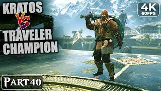 Kratos Vs Traveler Champion - God Of War 4 (2018) Gameplay #40