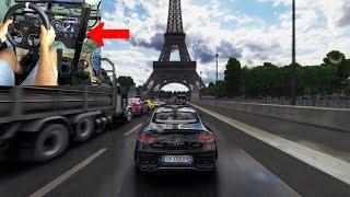 C63s - Assetto Corsa  PARIS - Moza r5 GAMEPLAY + Download links