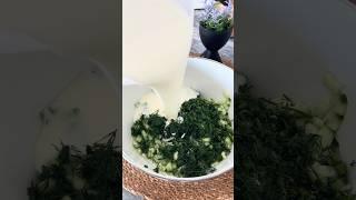 REFRESHING TURKISH FOOD CACIK   #cacık #veganfood #food #yummy #cooking  #yesemek #veganrecipes