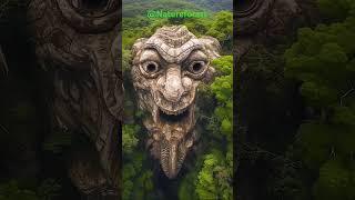 Amazon jungle face mountain @Natureforestvideo #trending #nature #shorts #mountains