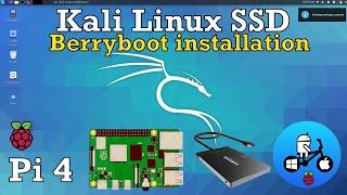 Kali Linux 2020.2a. SSD install with Berryboot. Raspberry Pi 4. Windows 10 Undercover mode.