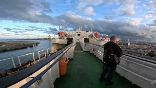 Liverpool Arrivel From Dublin Port P&0 Overnight  Ferry  Crossing With Truck