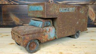 Nylint Uhaul Box Truck Restoration restore antique vintage rusty JoeDIY makeover