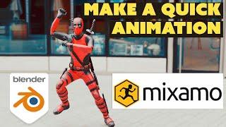 EASY animation with Mixamo and Blender 