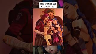 The ending we wanted  | arcane season 2 | #shorts #arcane #jinx #vi