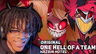 BETTER THAN ADDICT? | Hazbin Hotel - "One Hell of a Team" | AmaLee & Divide Music Reaction