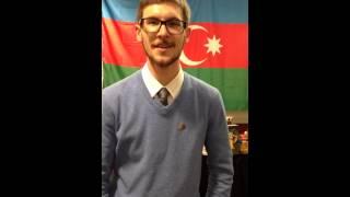 Azerbaijani American student Dzajar Quseinov(Cefer Huseynov)  Azerbaijan Festival November 2014 UMN