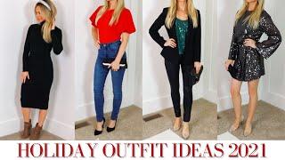 HOLIDAY OUTFIT IDEAS 2021 | CASUAL & DRESSY | CHRISTMAS 2021