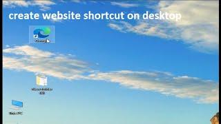 How to create website shortcut on desktop windows 10