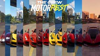 THE CREW MOTORFEST - ALL FERRARI CARS TOP SPEED TEST