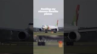 Ranking Your Favorite Planes #aviation #plane #airplane #planespotting #edit #shorts
