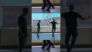 Cross Spins on Roller Skates