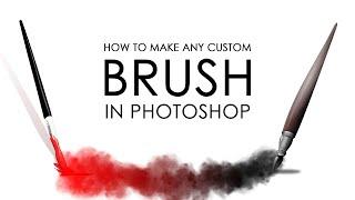 How to make ANY CUSTOM BRUSH in Photoshop