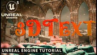 UNREAL ENGINE 5 | 3D TEXT ANIMATION