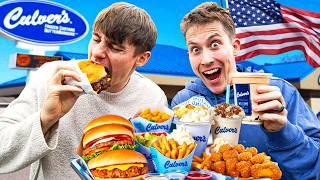 Two Brits try Culvers for the first time!