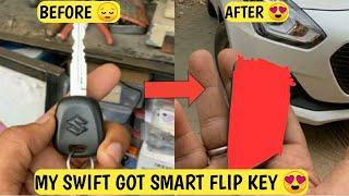 FINALLY MY SWIFT GOT SMART FLIP KEY  NORMAL KEY CONVERT INTO FLIP KEY AFTERMARKET SWIFT FLIP KEY