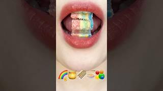 asmr ICE RAINBOW JELLY 무지개 젤리 eating sounds