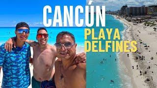 Cancun, spectacular Dolphins Beach, delays continue on the Playa del Carmen highway Cancun March 1