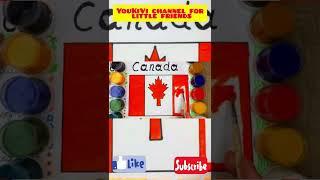 How to draw Canada flag Как нарисовать флаг Канадыكيفية رسم علم كنداकनाडा का झंडा कैसे खींचना है