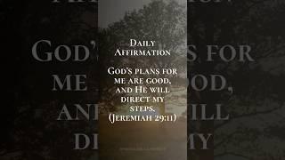 Daily Biblical Affirmation | Jeremiah 29:11 #biblicalwisdom #cultivatinginnerpeace #motivation