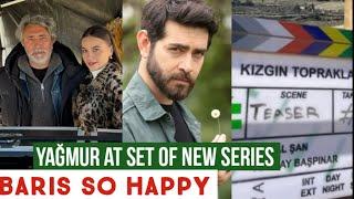 Yagmur Yuksel First day at Set of New Series !Baris baktas So Happy