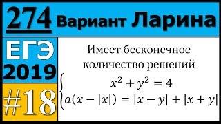 Разбор Задания №18 из Варианта Ларина №274 ЕГЭ.