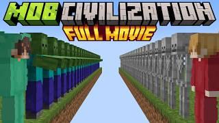 Minecraft but I survive in MOB CIVILIZATION [FULL MOVIE]