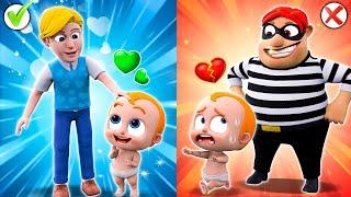 Smart Baby Catch Thief  | Stranger Danger Song | NEW Kid Song & Safety Tips For Kids