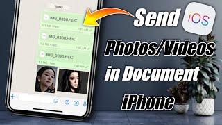 How To Send Photos As Document In WhatsApp In iPhone | Send Photos Documents WhatsApp iPhone