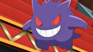 Gengar vs Electrode (DUB) - Ash vs Visquez - Pokémon Journeys: The Series