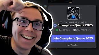 I HAVE BEEN INVITED TO CHAMPIONS QUEUE!