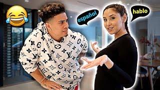 SPEAKING ONLY SPANISH TO MY HUSBAND FOR 24 HOURS!!! **HE DIDN'T UNDERSTAND ANYTHING LOL**